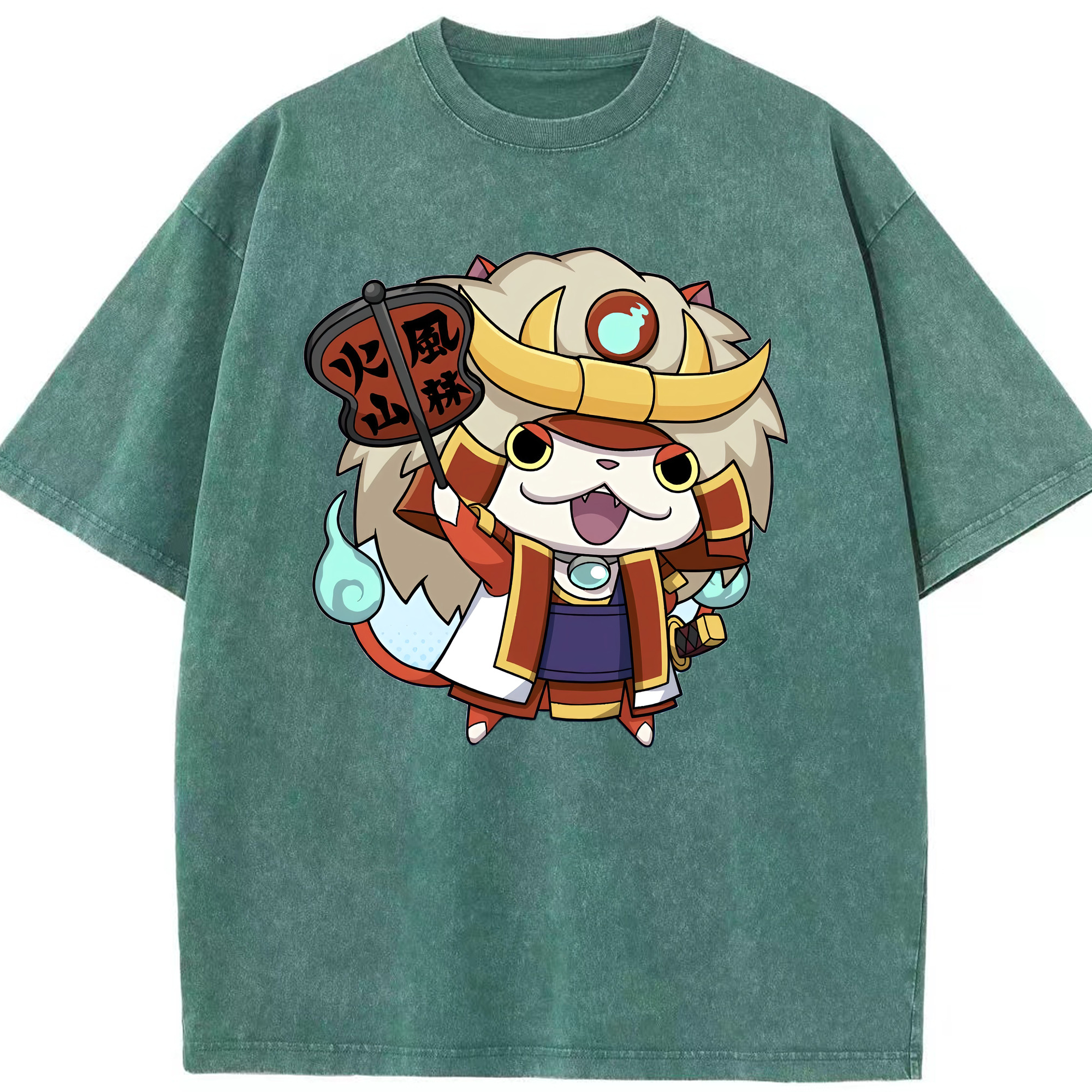 （画像用） 妖怪ウォッチ Yo-kai Watch 綿100% ヴィンテージ風 半袖Tシャツ（フロントプリント）